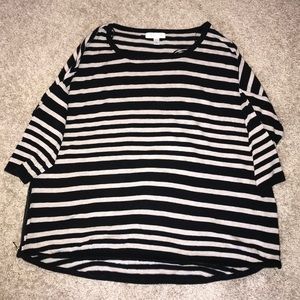 Striped Long-Sleeve Blouse